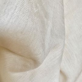 Cremekleurige cashmere/cotton sjaal